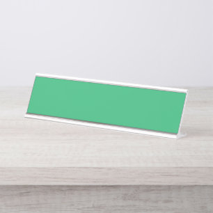 Placa de Identificação de Mesa de Escritório Verde