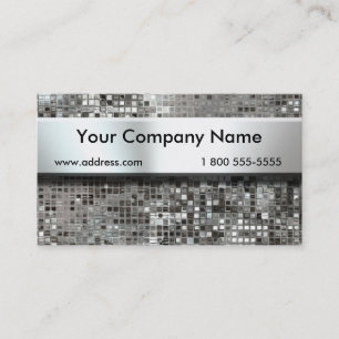 Placa de identificação em cartões de visitas dos