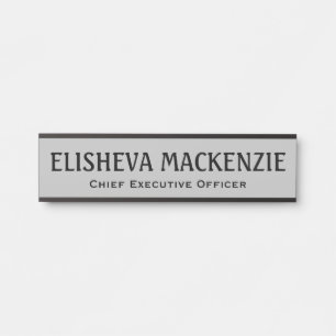 Placa de Identificação para Porta de Escritório - 