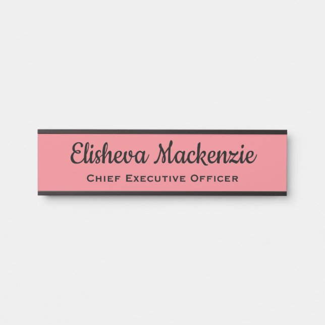 Placa de Identificação para Porta de Escritório -  (Frente)
