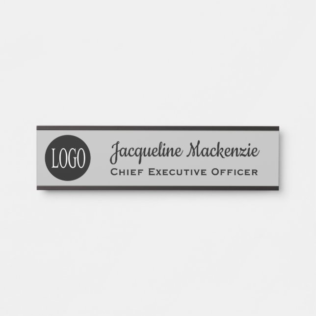 Placa de Identificação para Porta de Escritório c/ (Frente)
