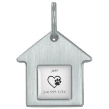 Placa de Identificação Personalizada para Cachorro