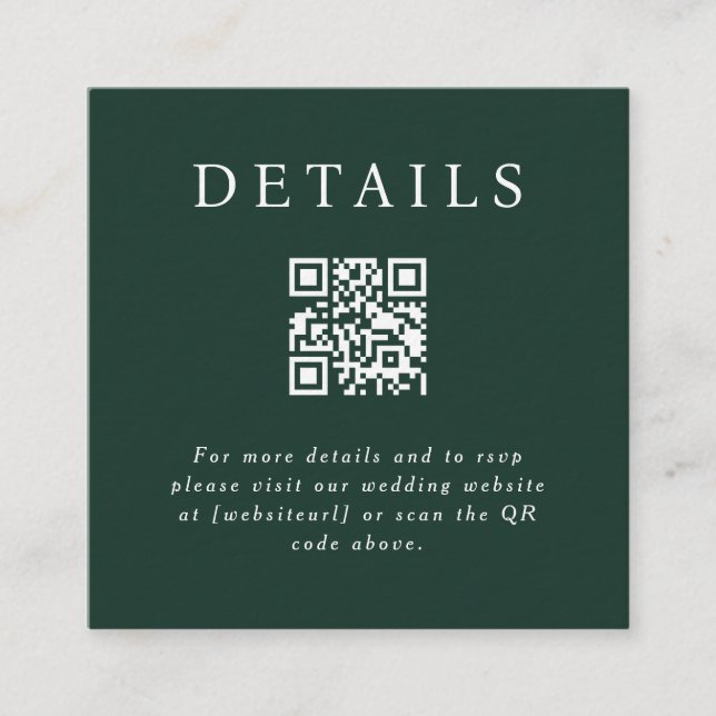 Placa de inserção de código QR Parker (Frente)