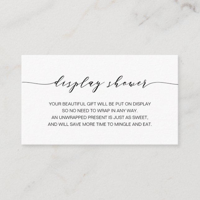 Placa de inserção do bebê do Chá de exibição (Frente)