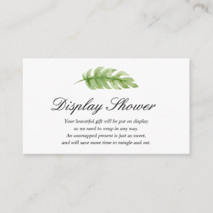 Placa de inserção do Chá de fraldas de exibição