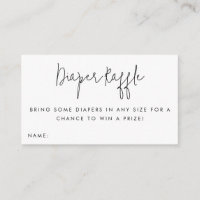 Placa de inserção do Chá de fraldas do Bilhete de