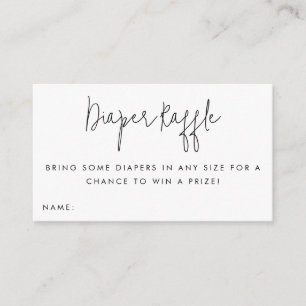 Placa de inserção do Chá de fraldas do Bilhete de 