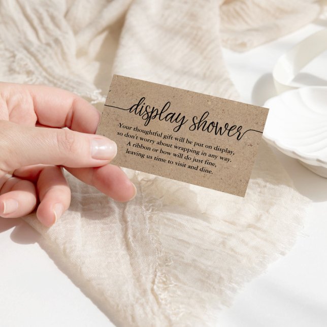 Placa de inserção do Chá do roteiro Rustic Kraft (Criador carregado)