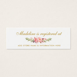 Placa de Inserção do Registro Dourada Rosa chá de 