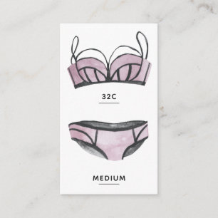 Placa de inserção do tamanho da Lingerie de marca