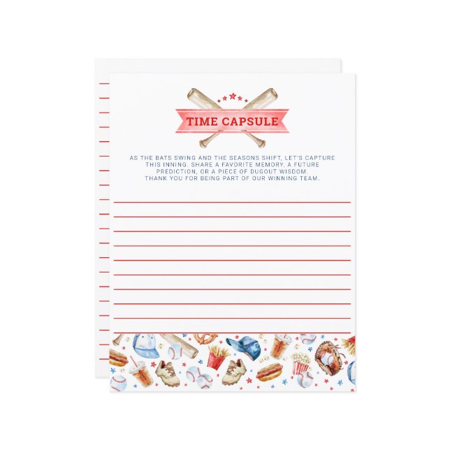 Placa de jogo de cápsula de tempo do primeiro aniv (Frente/Verso In Situ)