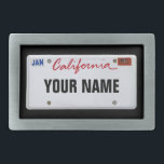 Placa de licença da Califórnia (personalizável)<br><div class="desc">Insira seu nome ou qualquer texto que você queira</div>