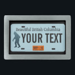 Placa de Licença Sasquatch da Colúmbia Britânica<br><div class="desc">A silhueta escura de Sasquatch (Pé Grande) em uma placa de licença da Colúmbia Britânica vazio. Adicione seu próprio texto. Entre em contato comigo para obter solicitações especiais. Placas de licença para estados adicionais e outras entidades (províncias canadianas, países estrangeiros), mediante pedido. Se você vive ou viagem em áreas rurais...</div>