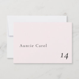 Placa de Local Clássica Romântica Pálida Simples