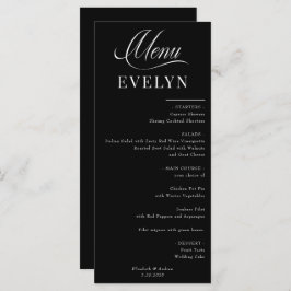 Placa de Local de Nome | Menu Casamento