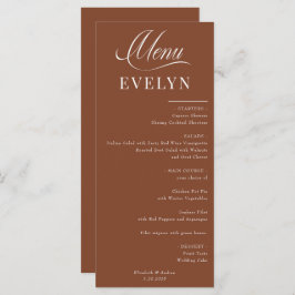 Placa de Local de Nome | Menu Casamento