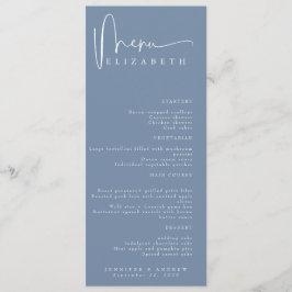 Placa de Local de Nome | Menu | Menus de Casamento