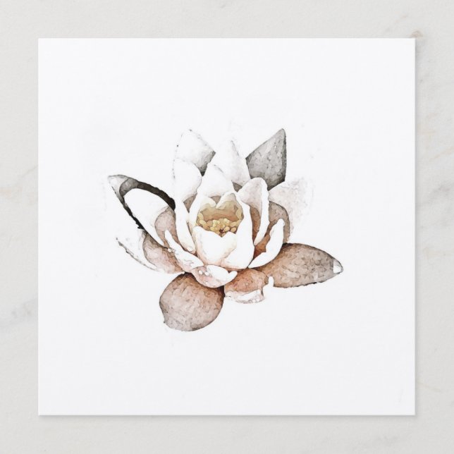 PLACA DE LOTUS BRANCO (Frente)