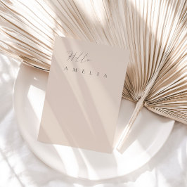 Placa de lugar convidado para Mesa de cor-de-rosa-