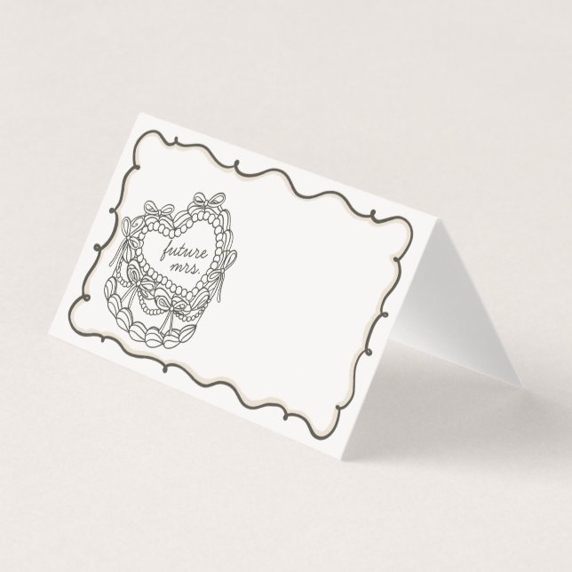 Placa de lugar do Chá de panela do bolso do Arco b (Frente)