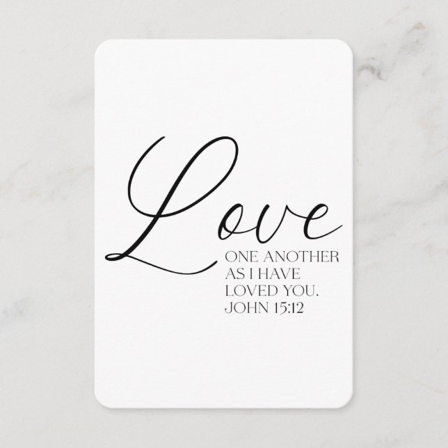 Placa de Memória de Script John 15:12 (Frente)