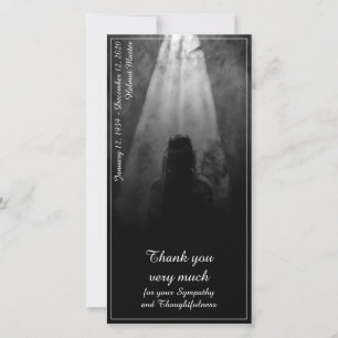 Placa de menu de refeição funerária na luz