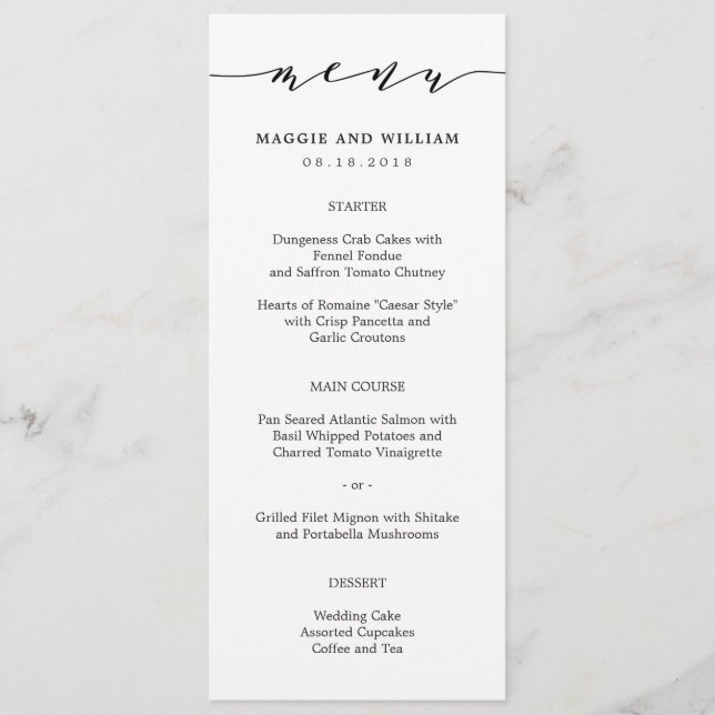 Placa de Menu de Script Sem Esforço (Frente)