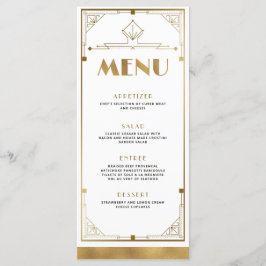 Placa de Menu Deco do Arrasto Gatsby Roaring 20s A