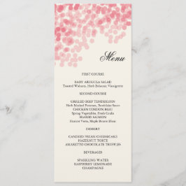 Placa de Menu do Chá Claro Rosado