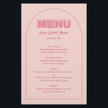 Placa de menu do tipo de negrito de estrutura de t<br><div class="desc">Concebido para coordenar com a nossa Coleção de Tipo Negrito, este menu moderno apresenta um texto em negrito em sotaques cor-de-rosa e fuchsia. Para personalização mais avançada deste design, por exemplo, alteração do layout, da fonte ou do tamanho do texto, clique no botão "PERSONALIZAR" acima. Por favor, entre em contato...</div>