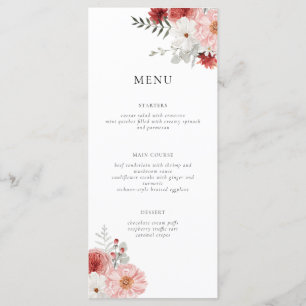 Placa de menu flexível do pêssego