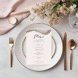 Placa de Menu Marble Agate Stone<br><div class="desc">Projetada para coordenar com nossa coleção natural de átomos de mármore, esta placa de menu personalizável que corresponde apresenta uma textura magnífica de árgula em cores naturais emparelhada com texto contemporâneo. Para personalização mais avançada deste design, por exemplo, alteração do layout, da fonte ou do tamanho do texto, clique no...</div>
