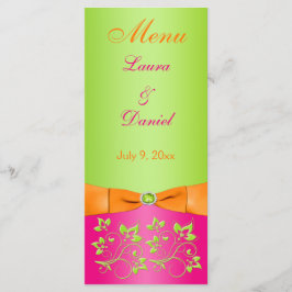 Placa de menu oral de Limão cor-de-laranja, cor-de