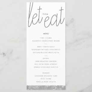 Placa de Menu Personalizada do Traço de Pincel do 