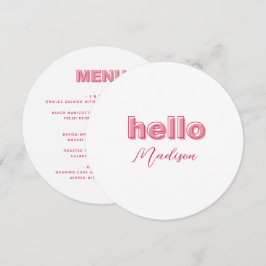 Placa de menu tipo negrito de estrutura de tópicos