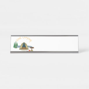 Placa De Mesa Acampamento desligado