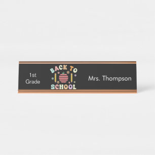 Placa De Mesa Adorável personalização de volta à escola
