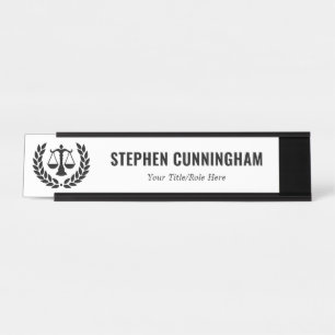 Placa De Mesa Advogado de Direito Moderno Personalizado