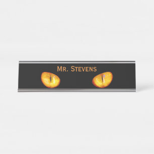 Placa De Mesa Agora Ele Vê-Te Gato Negro