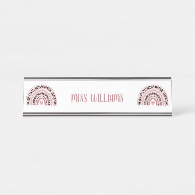 Placa De Mesa Apreciação do Professor Rainbow (Frente)