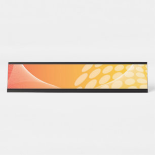 Placa De Mesa Artsy Orange Art Deco