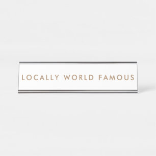 Placa De Mesa Aspiração Engraçada Nameplate Moderno Minimalista