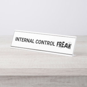 Placa De Mesa Auditor Financeiro do Freak Auditor de Controle In