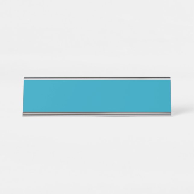 Placa De Mesa Azul-verde (cor sólida) (Frente)