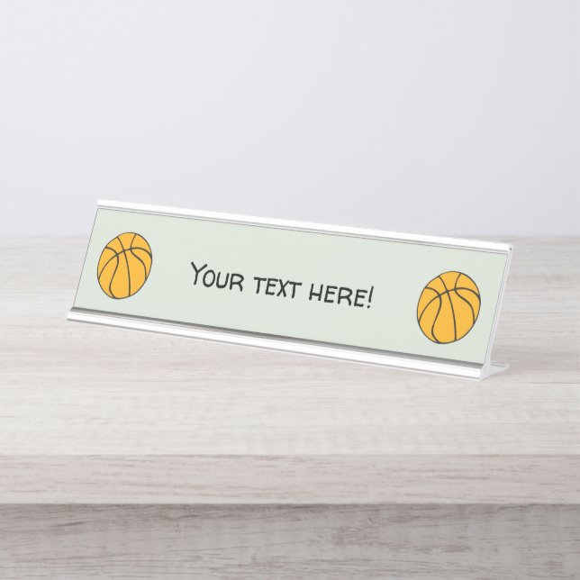 Placa De Mesa Basquete (Frente)