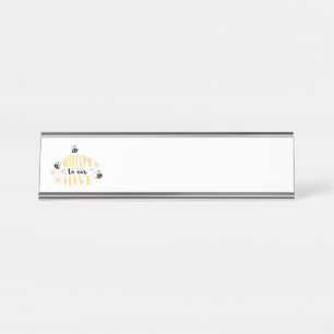 Placa De Mesa Boa vinda a   Colmeia