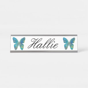 Placa De Mesa Borboleta Personalizada