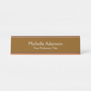 Placa De Mesa Brown Professional Plain Modern
