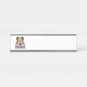 Placa De Mesa Cães do Coração