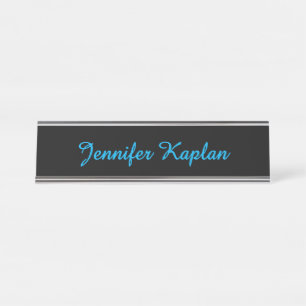 Placa De Mesa Caligrafia Clássica Minimalista Profissional